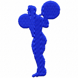 Sports Silhouette Embroidery Design 7